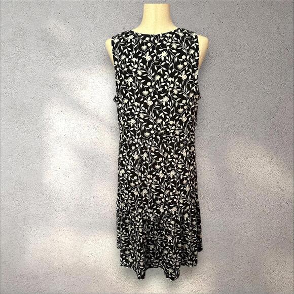 Kalleigh Black & White Floral Sleeveless Dress XL - Picture 2 of 3